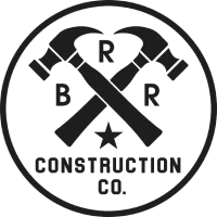 Black construction company emblem